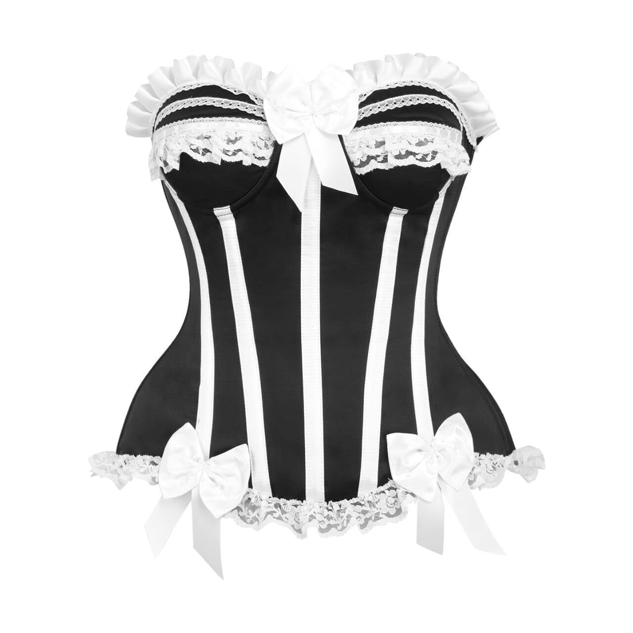 7666 Striped Corset Tops . Lingerie, Costume, Burlesque, And Plus Size